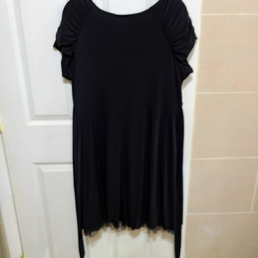 Dots 3x black dress with tulle bottom
